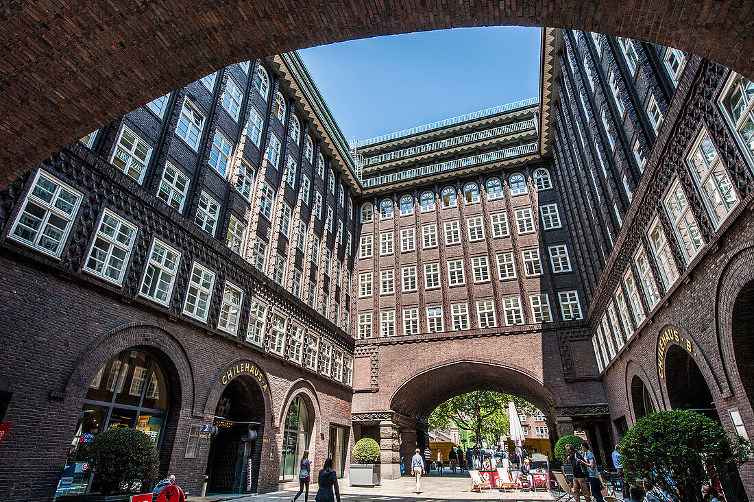 Chilehaus, historisches Kontorhaus, Hamburg, Deutschland