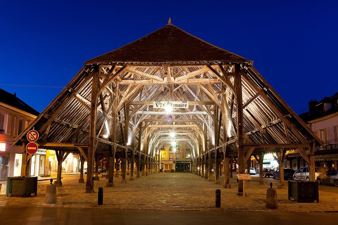 Center town of Milly la foret, Essonne, Ile de France, France