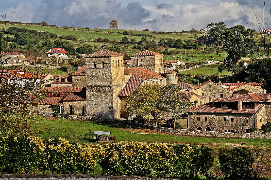 Romanesque collegiate church, Santillana del Mar, Cantabria, Spain
