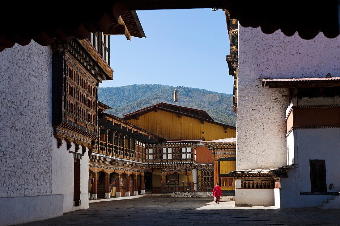 Ta Dzong, Paro, Bhutan, Asia.