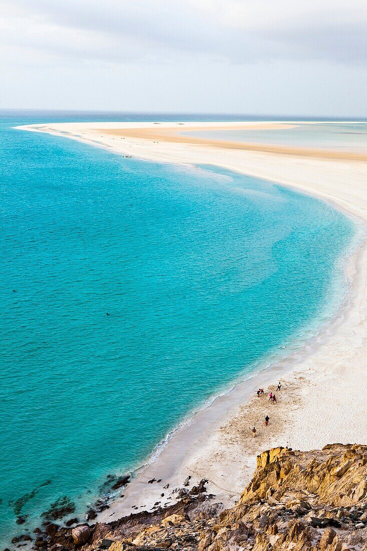 Ditwah lagoon near Qalansiyah, Socotra island, listed as World Heritage by UNESCO, Yemen, Arabia, West Asia.