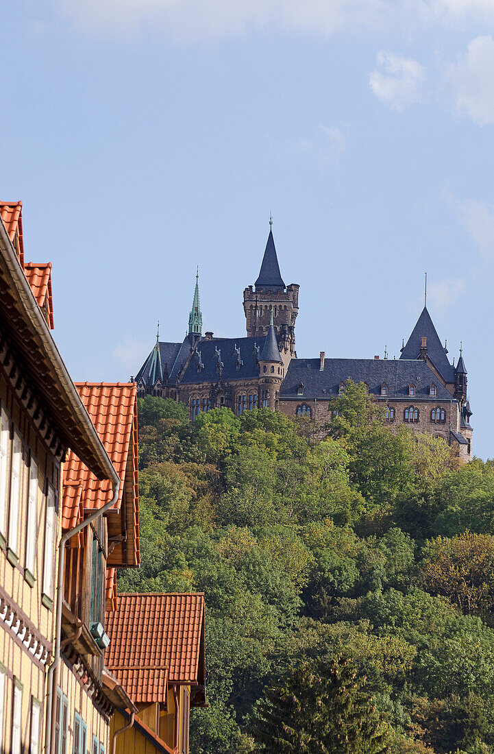 Wernigerode castle, Harz, Saxony-Anhalt, Germany, Europe