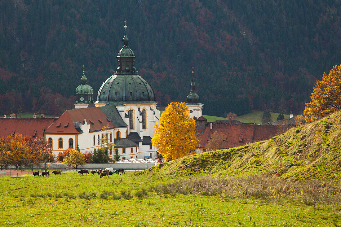 Benedictine abbey Ettal, Ettal, Garmisch-Partenkirchen, Bavaria, Germany