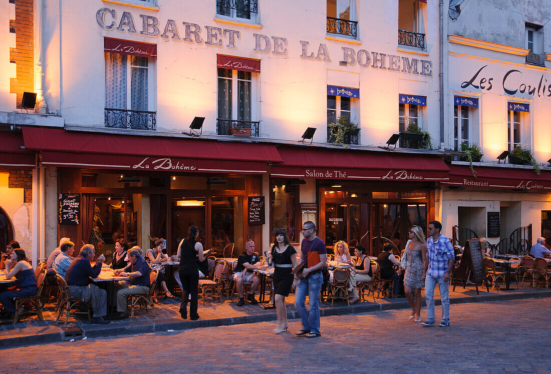 Cabaret de la Boheme, Montmartre, Paris, Frankreich, Europa