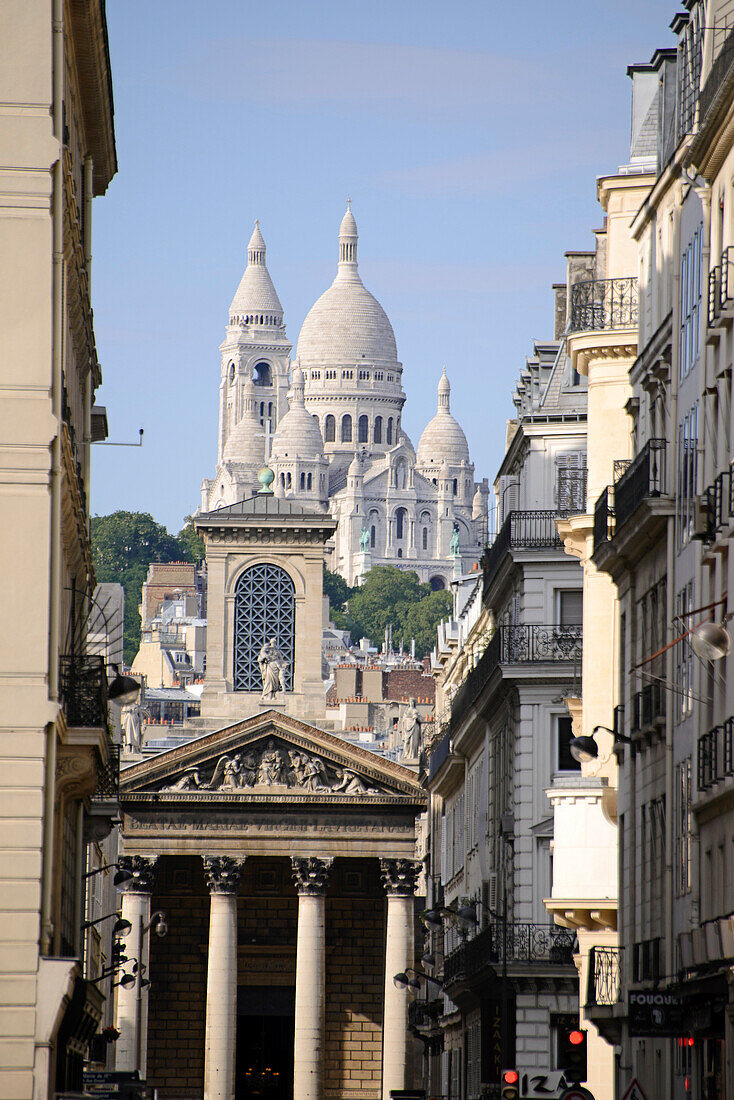 View to Sacre Coeur, Paris, France, Europe