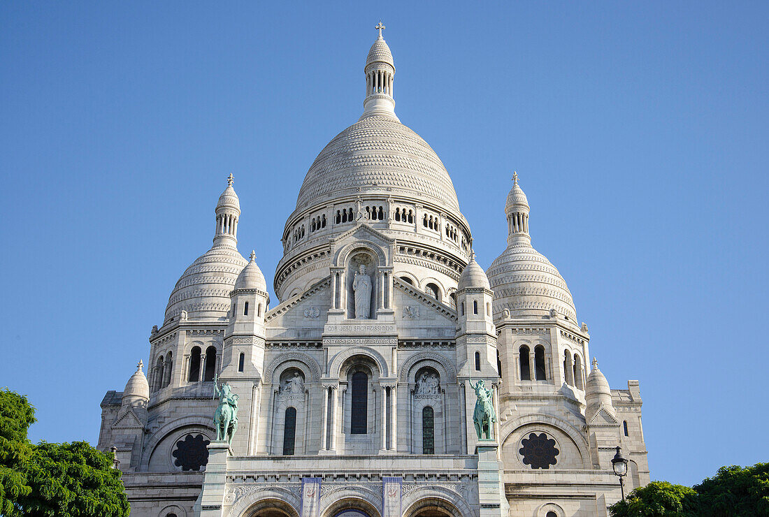 Basilika Sacré Coeur auf dem Montmartre, Paris, Frankreich, Europa