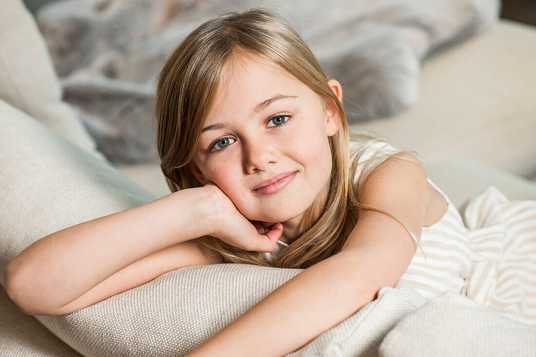 Girl looking at camera, Hamburg, Germany