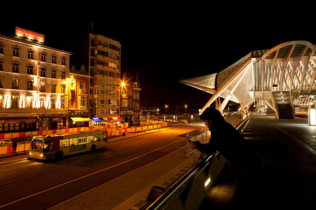 Liege-Guillemins railway station, Liege, Wallonia, Belgium