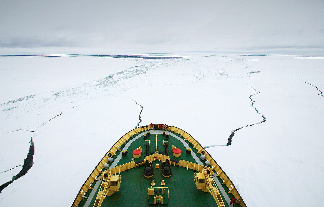 The bow of the Russian icebreaker Kapitan Khlebnikov, Antarctica