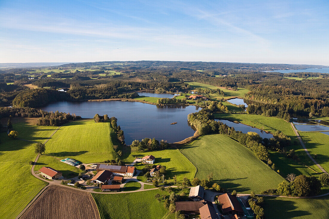 Farming communities around Lake Nussberger and Lake Starnberger, Upper Bavaria, Germany