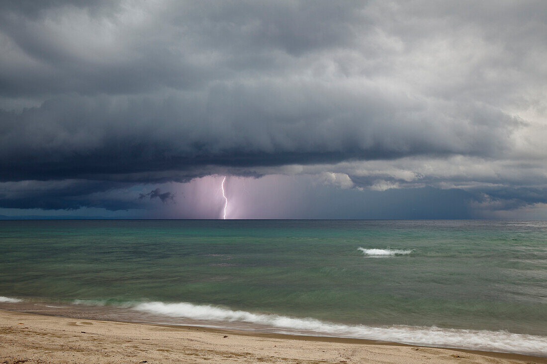 Thunderstorm over Lake Tanganyika, Mahale Mountains National Park, Tanzania