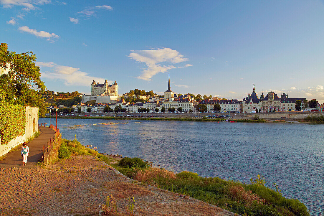 Das Château von Saumur an der Loire, Saumur, Dept. Maine-et-Loire, Region Pays de la Loire, Frankreich, Europa