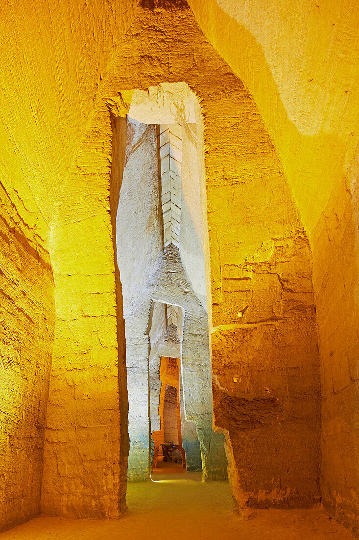 Les Cathedrales Troglos des Perrieres, Doue-la-Fontaine, Dept. Maine-et-Loire, Region Pays de la Loire, France, Europe