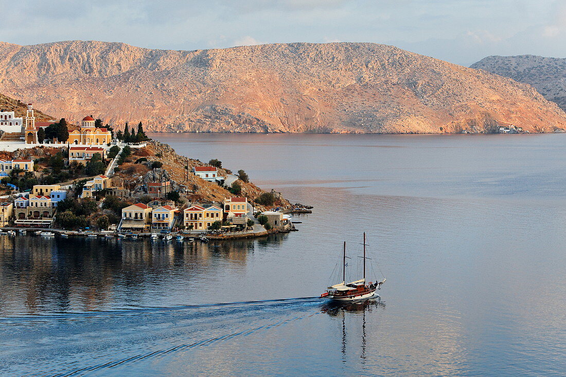 Stadtteil Angelidi, Symi Stadt, Symi, Dodekanes, Südliche Ägäis, Griechenland