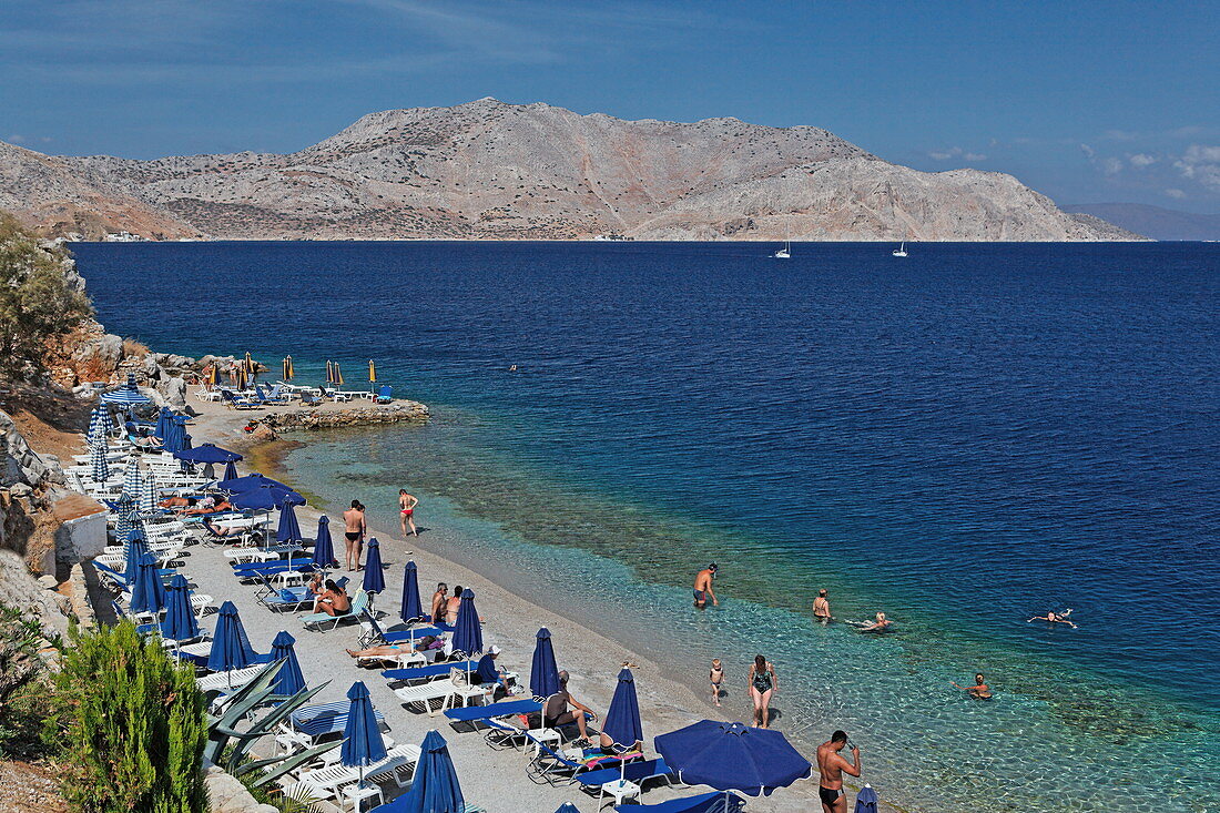 Paradise Beach, Symi, Dodekanes, Südliche Ägäis, Griechenland