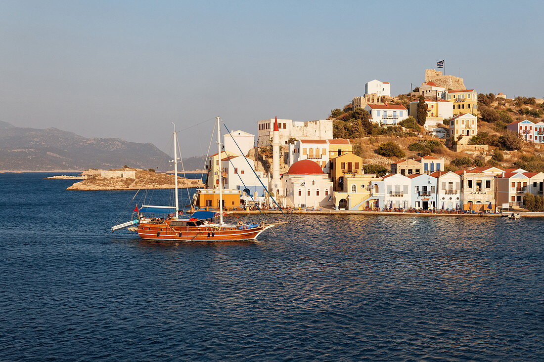 Harbour, Kastellorizo, Dodecanese, South Aegean, Greece