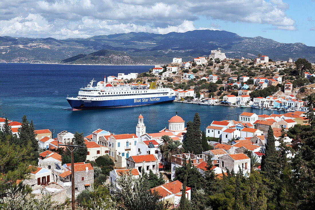 Hafen, Blick auf Kastelorizo, Dodekanes, Südliche Ägäis, Griechenland