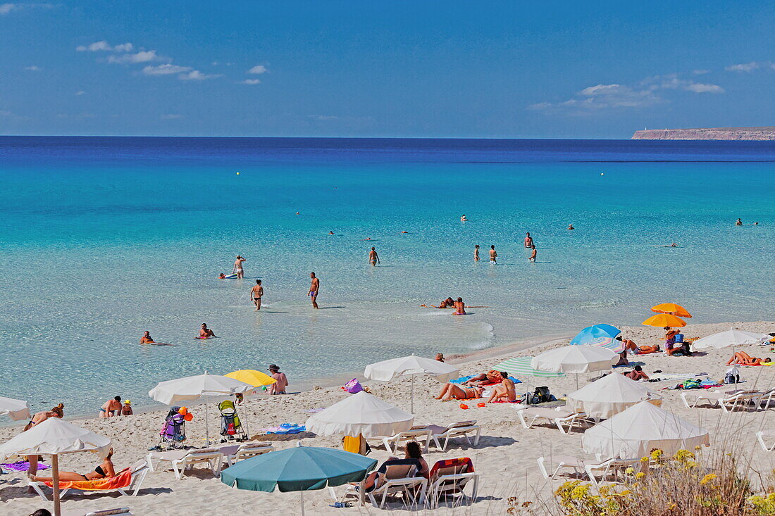Migjorn beach, Formentera, Balearic Islands, Spain