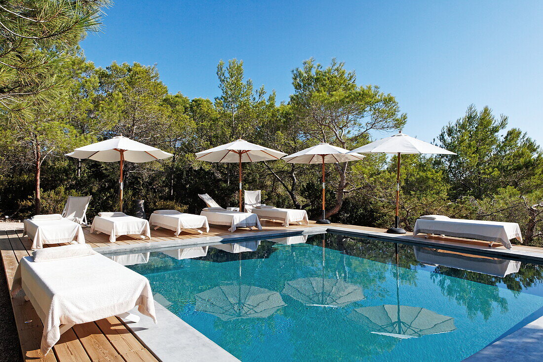 Pool des Es Ram Resort, Formentera, Balearen, Spanien