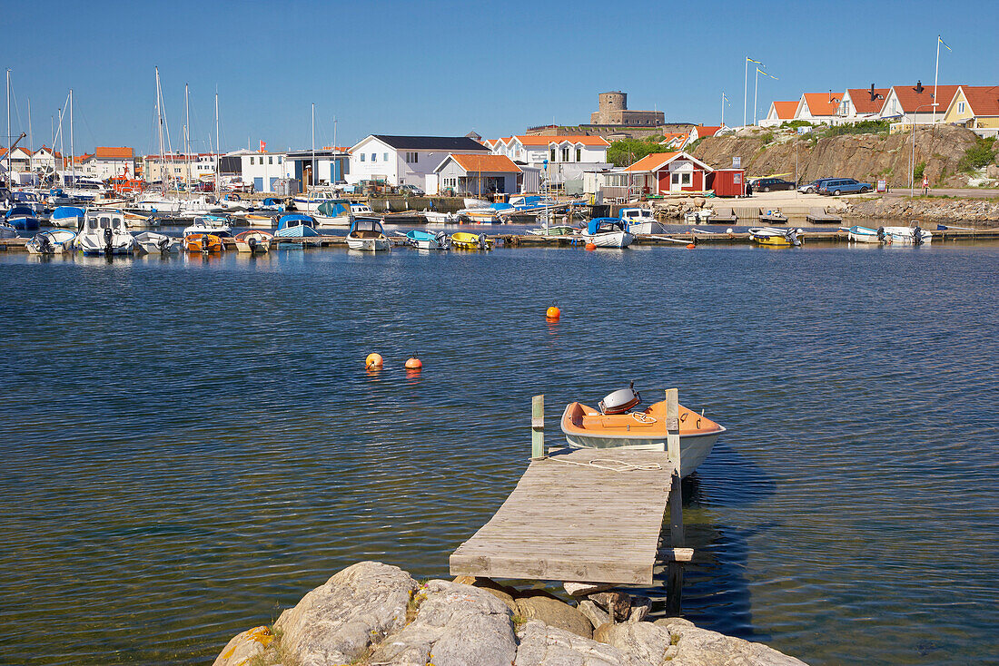 Blick auf Marstrand, Insel Istön, Provinz Bohuslaen, Westküste, Schweden, Europa