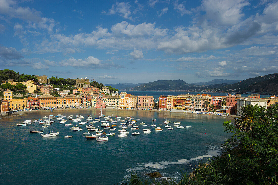 Baia del Silencio, Sestri Levante, Provinz Genua, Riviera di Levante, Ligurien, Italien