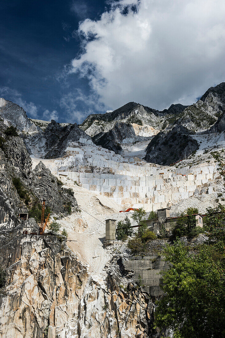 Marble quarry, Carrara, province of Massa and Carrara, Tuscany, Italy