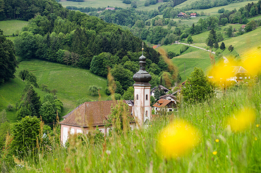 Benedictine abbey St. Ulrich, Bollschweil near Freiburg im Breisgau, Black Forest, Baden-Wuerttemberg, Germany