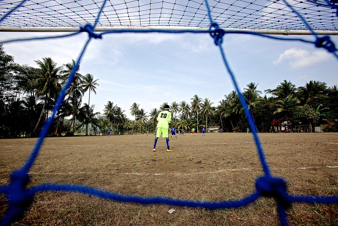 Fußballspiel, Jakarta, Java, Indonesien