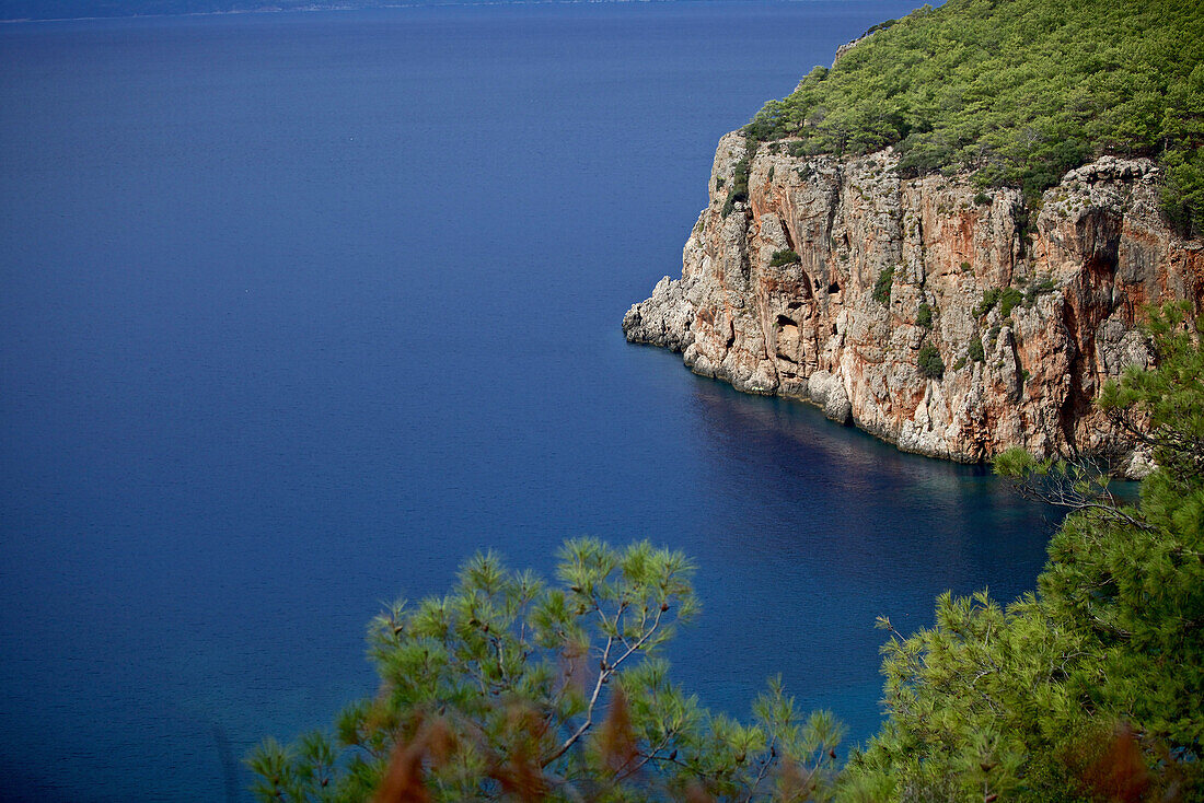 View over a bay at Lycian Coast, Antalya, Turkey