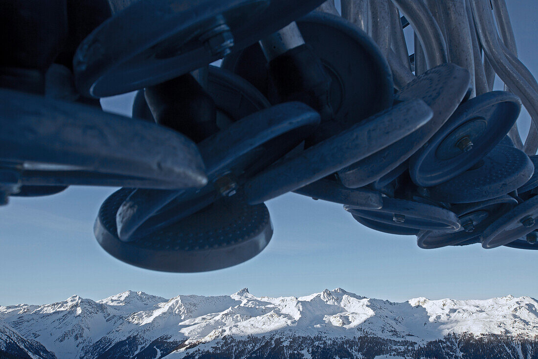 Button lift, Chandolin, Canton of Valais, Switzerland