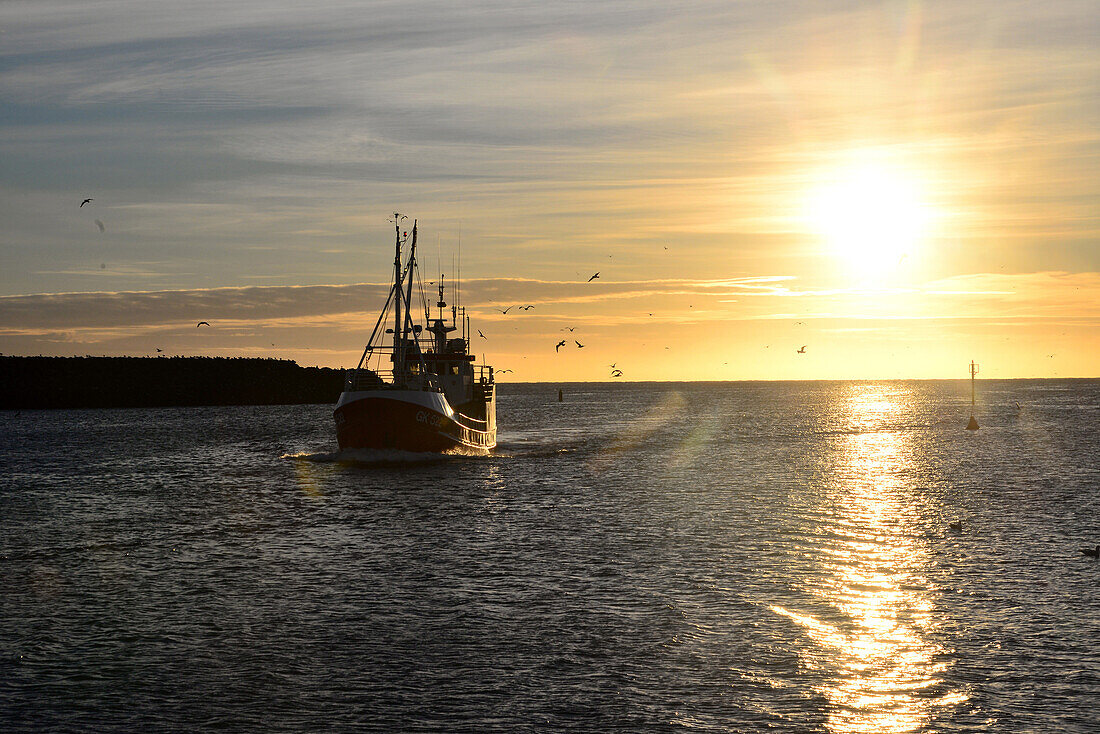 Grindavik harbour on the Reykjanes peninsula, Iceland