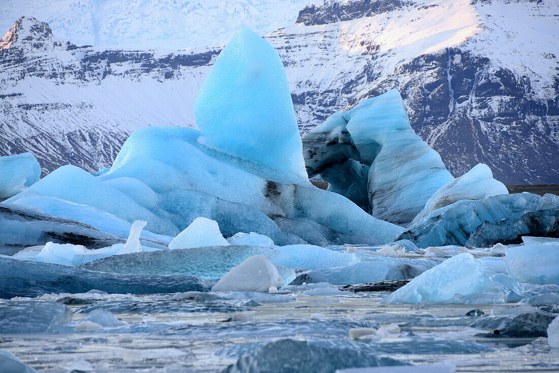 an der Jökulsa Gletscherlagune im Vatnajökull Nationalpark, Südisland, Island