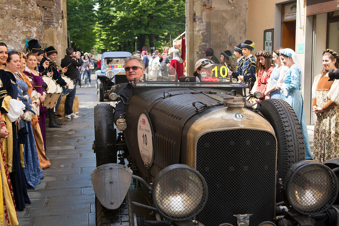 Bentley, 4,5 Liter Supercharged Blower, Mille Miglia, 1000 Miglia, Sansepolco, Arezzo, Toskana, Italien, Europa