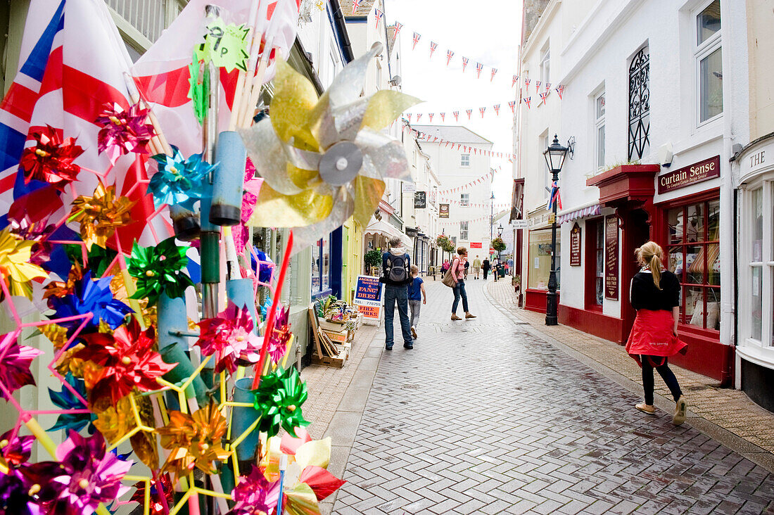 Einkaufsstraße, Teignmouth, Devon, South West England, England, Großbritannien