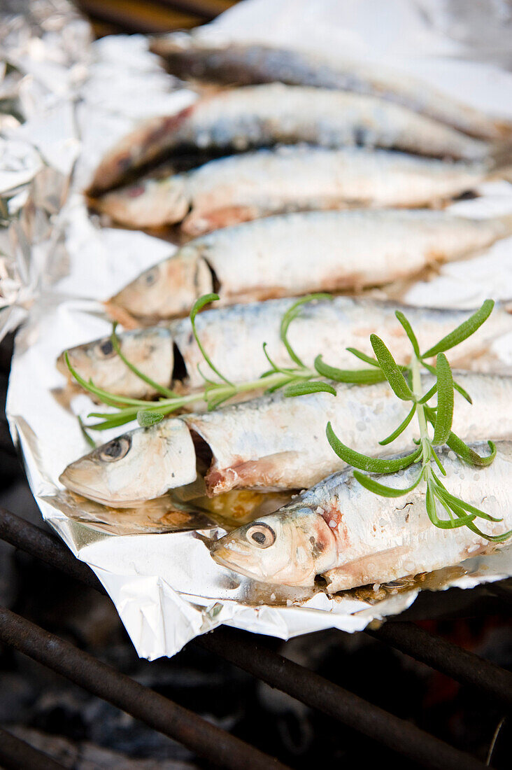 Gegrillter Fisch, Algarve, Portugal