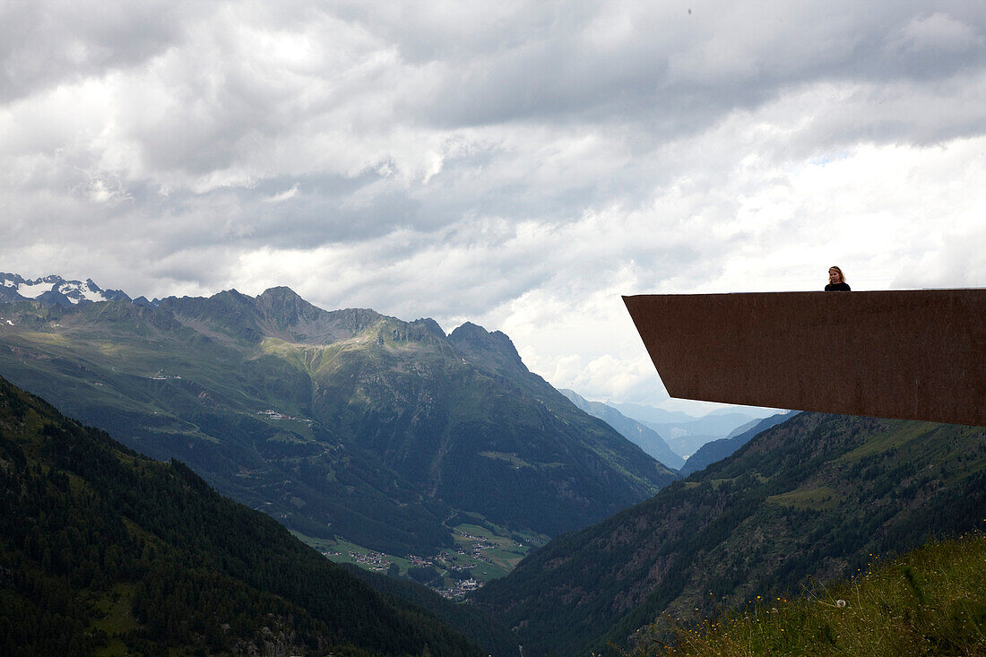 Aussichtsplattform, Timmelsjoch, Ötztal, Tirol, Österreich