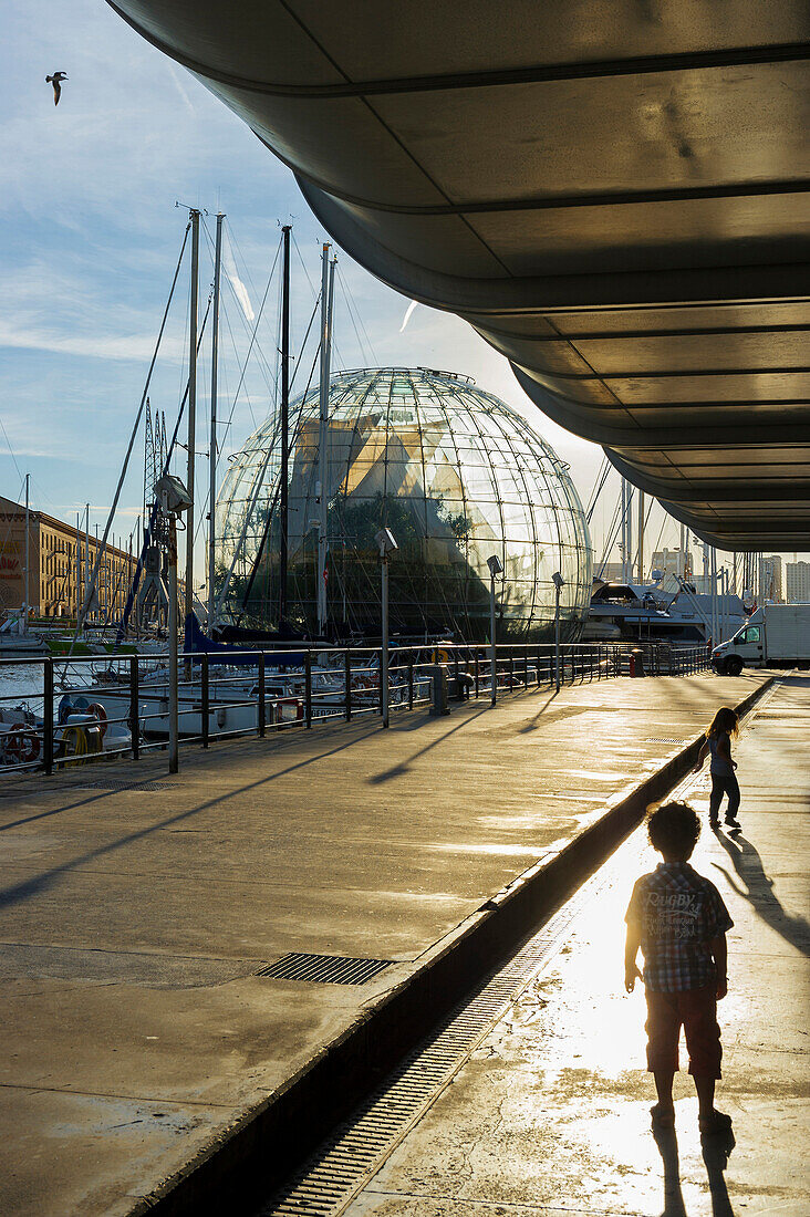 Biosphere, Porto Antico, Genoa, Liguria, Italia