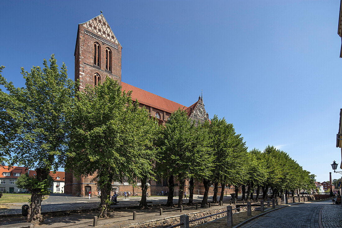Nikolai Kirche in Wismar, Mecklenburg-Vorpommern, Deutschland