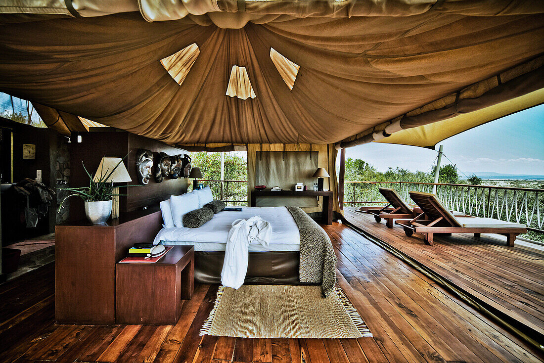 Comfortable camp in Kenya, Africa