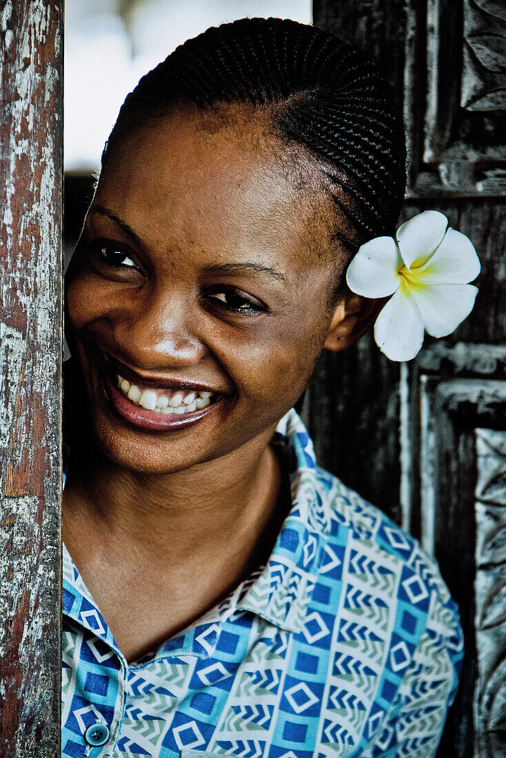 Junge Frau, Sansibar, Tansania, Afrika