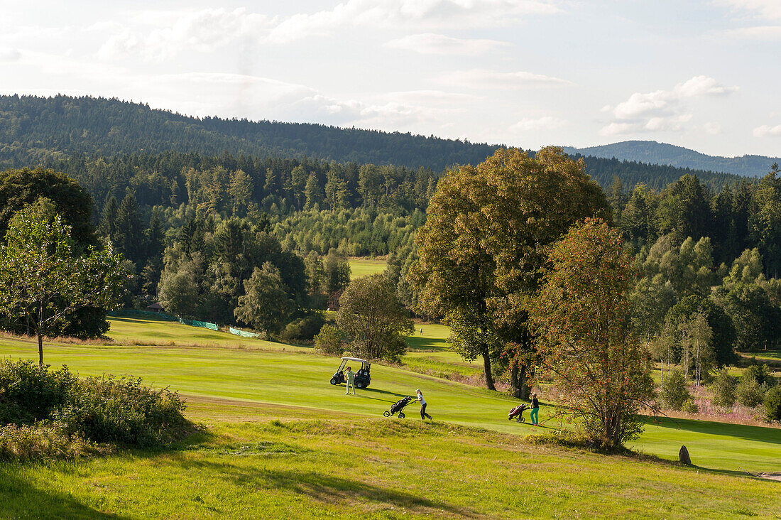 Deggendorf golf club, Rusel near Deggendorf, Bavarian Forest, Bavaria, Germany