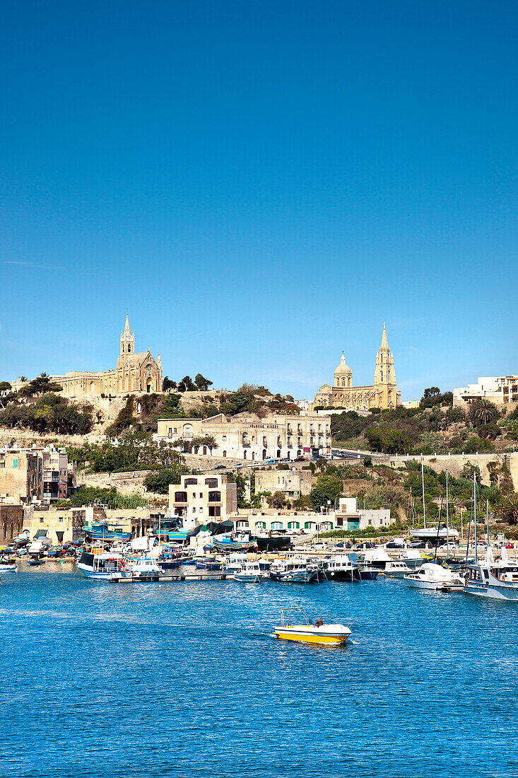 Fischerhafen von Mgarr, Insel Gozo, Malta