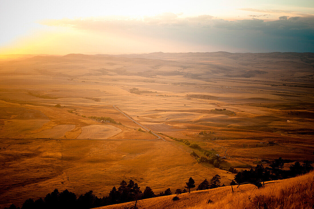 Fall Montana sunset USA