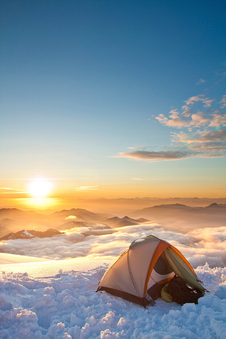 Climbing Mount Baker., Mount Baker, WA, United States