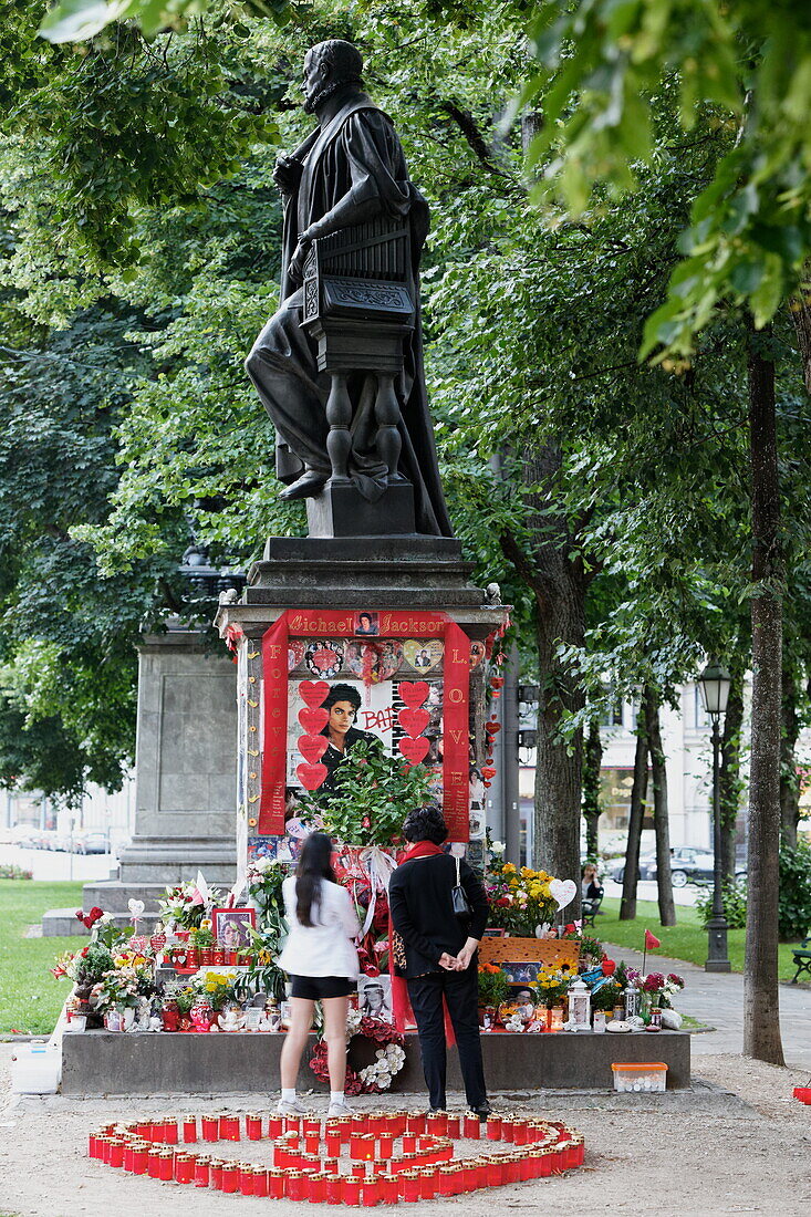 Michael Jackson Memorial, Promenadeplatz, München, Oberbayern, Bayern, Deutschland