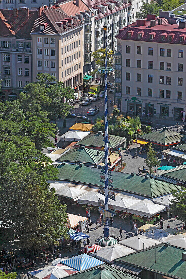 Viktualienmarkt, München, Oberbayern, Bayern, Deutschland