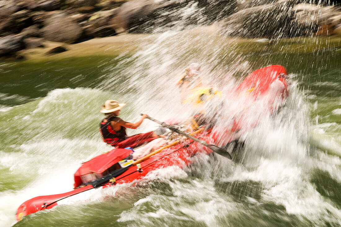 White water rafing on Salmon River Whitebird, Idaho, USA