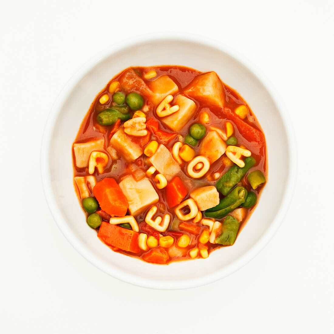 Bowl of alphabet soup, San Francisco, CA, USA