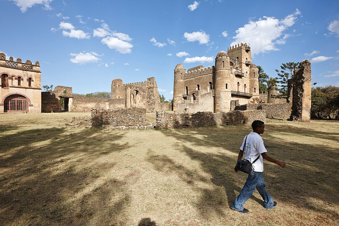 Festungsstadt Fasil Ghebbi, Gondar, Amhara Region, Äthiopien