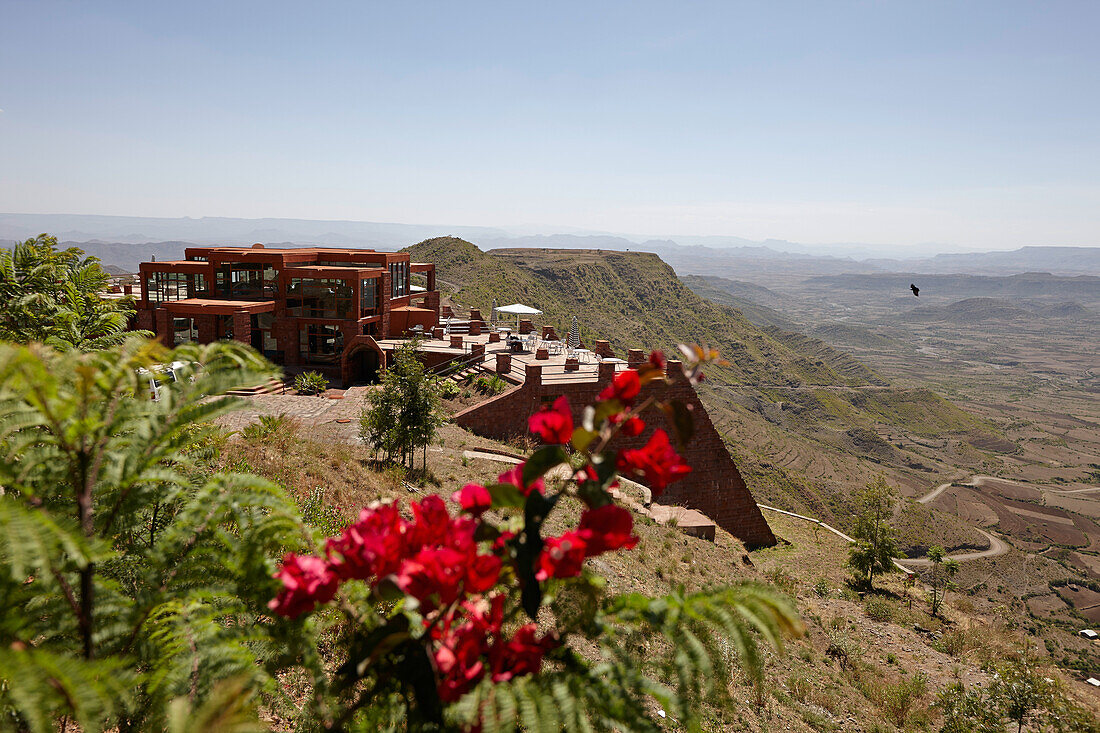 Hotel at mountain, Lalibela, Amhara region, Ethiopia
